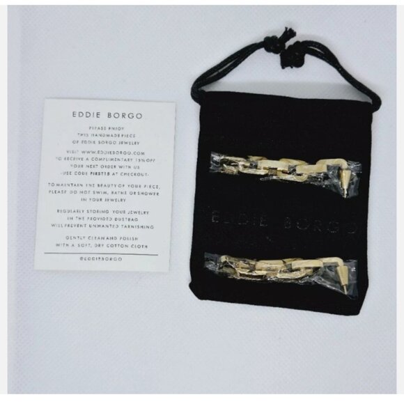 NWT $250 SUPRA LINK GOLD DROP EARRINGS - Picture 11 of 11